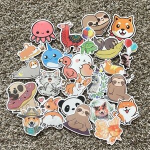 💚 2/$15 pack of 25 Cute Animal Sticker Collection